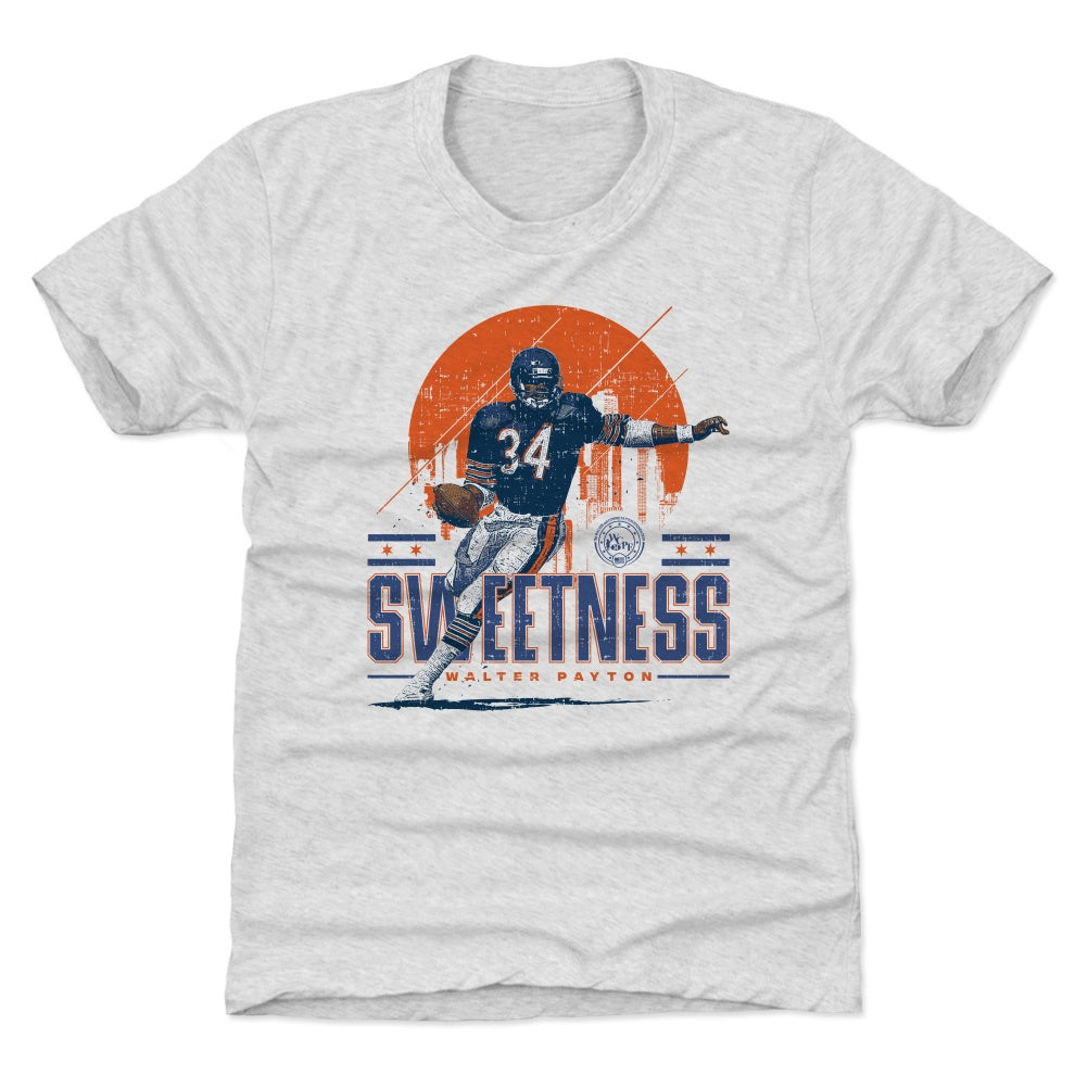 Walter Payton Womens T Shirt Sweetness Size Large Chicago Bears Gray Tee  New