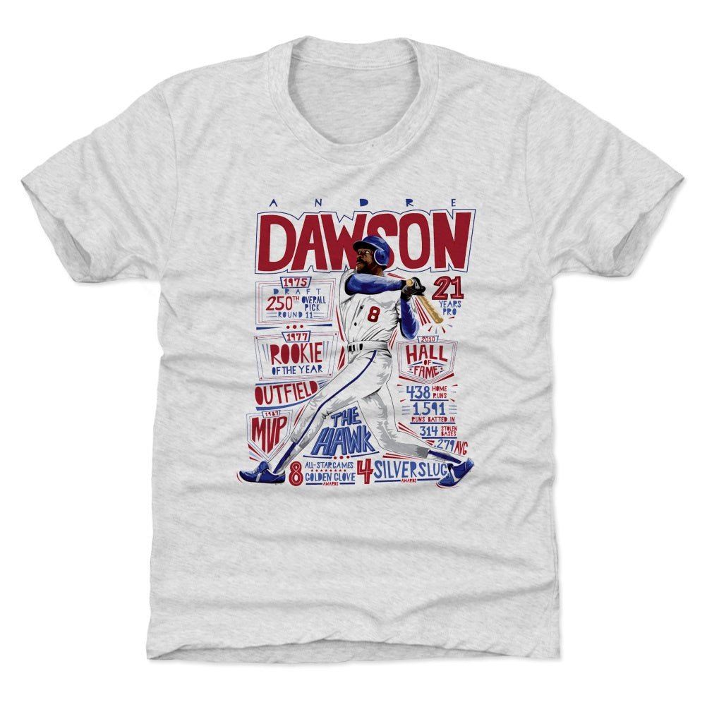 Andre Dawson Chicago Cubs Youth Royal Backer T-Shirt 