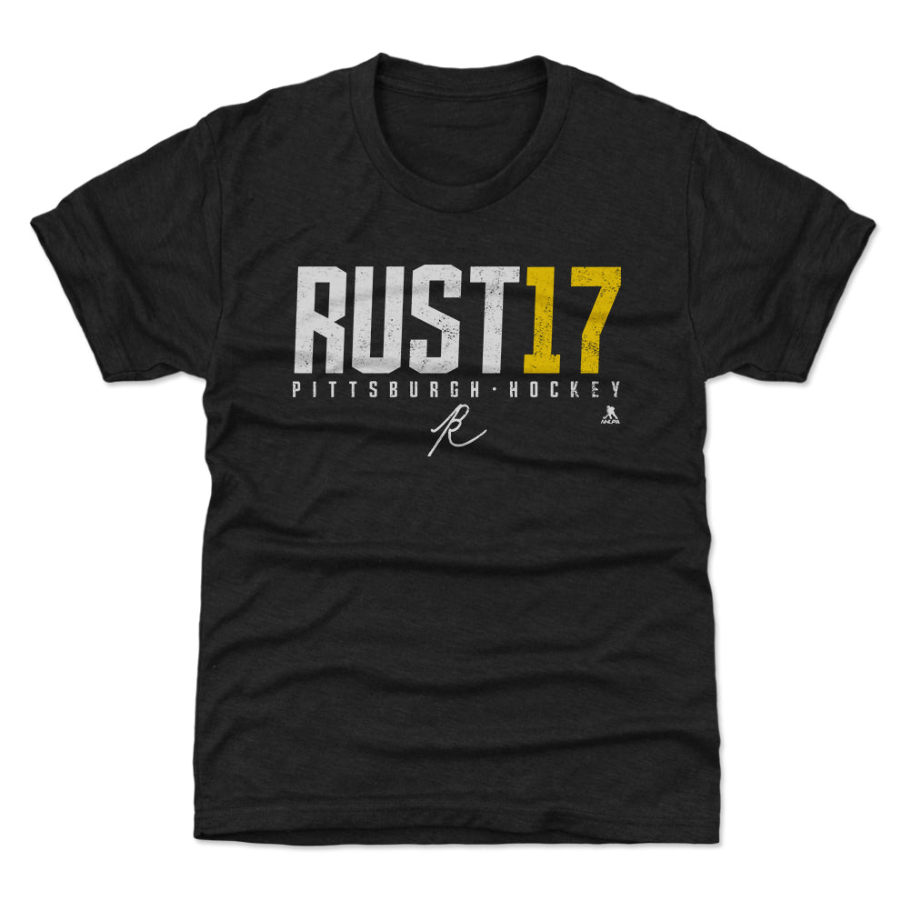 Fanatics NHL Men's Pittsburgh Penguins Bryan Rust #17 Black Player T-Shirt, Medium