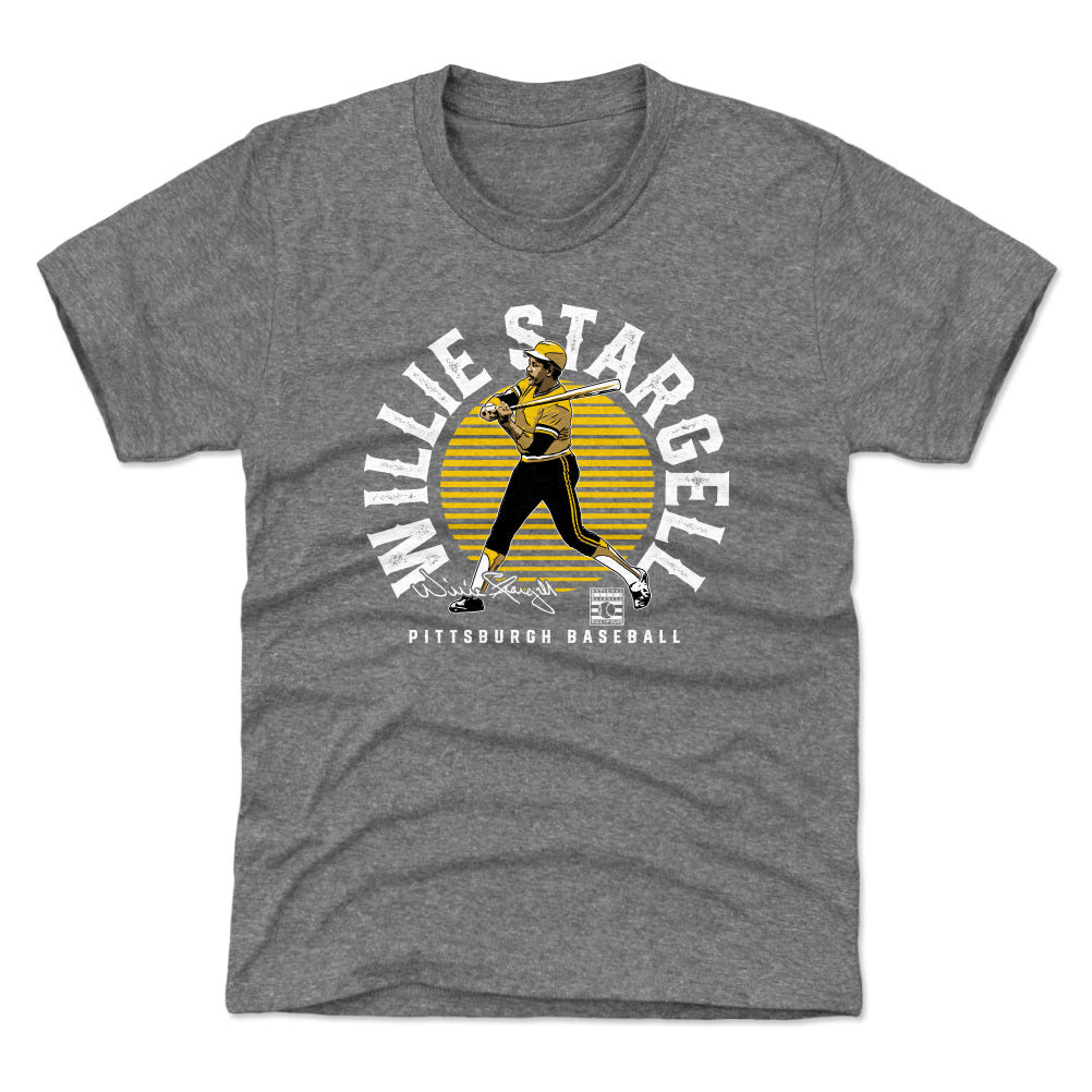 Pittsburgh Pirates Jack Suwinski Men's Cotton T-Shirt - Heather Gray - Pittsburgh | 500 Level Major League Baseball Players Association (MLBPA)