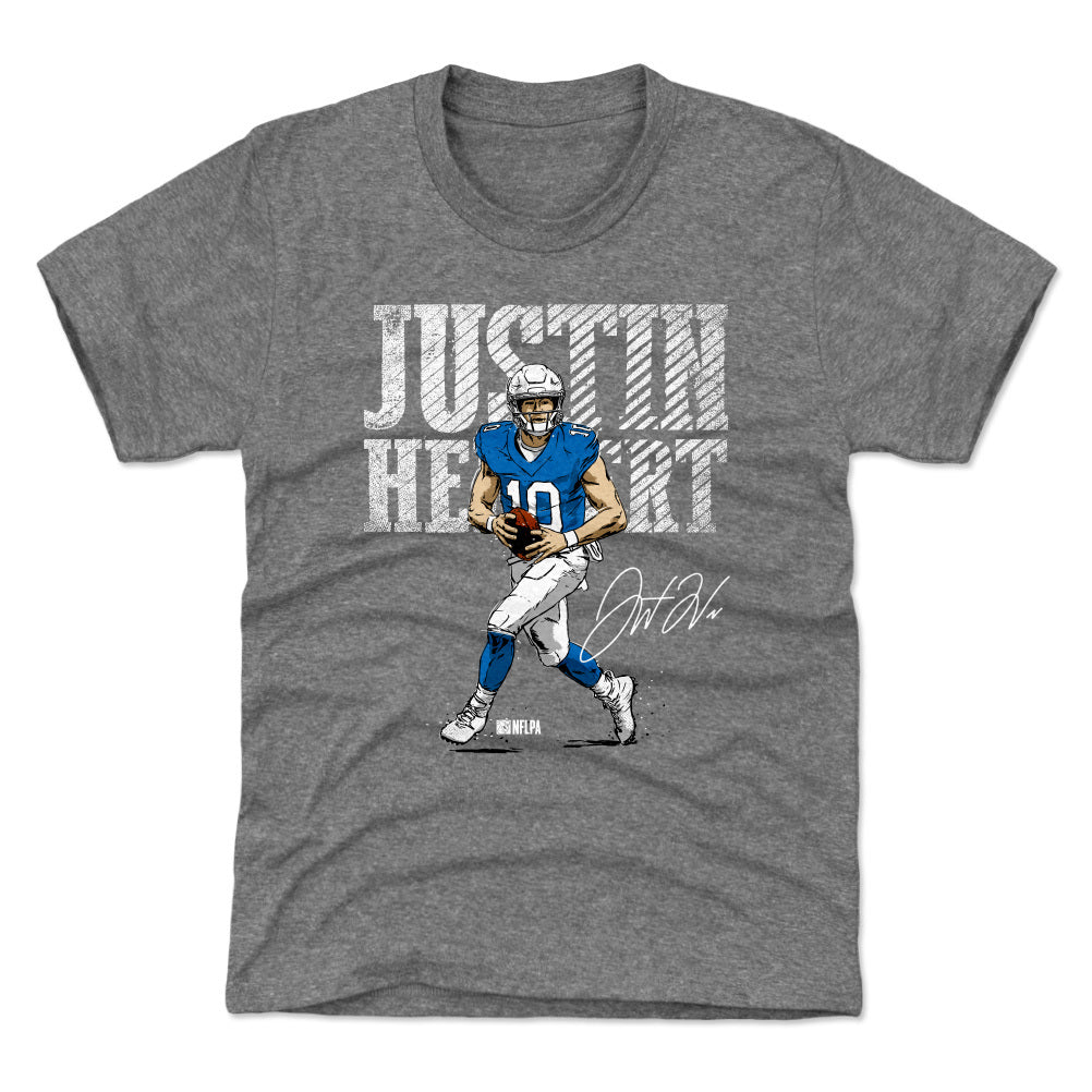 Men's Fanatics Branded Justin Herbert Powder Blue Los Angeles Chargers  Player Icon Name & Number T-Shirt