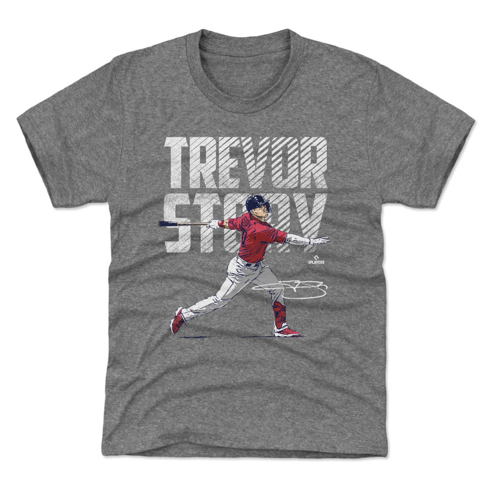 Trevor Story Kids T-Shirt - Tri Red - Boston | 500 Level Major League Baseball Players Association (MLBPA)