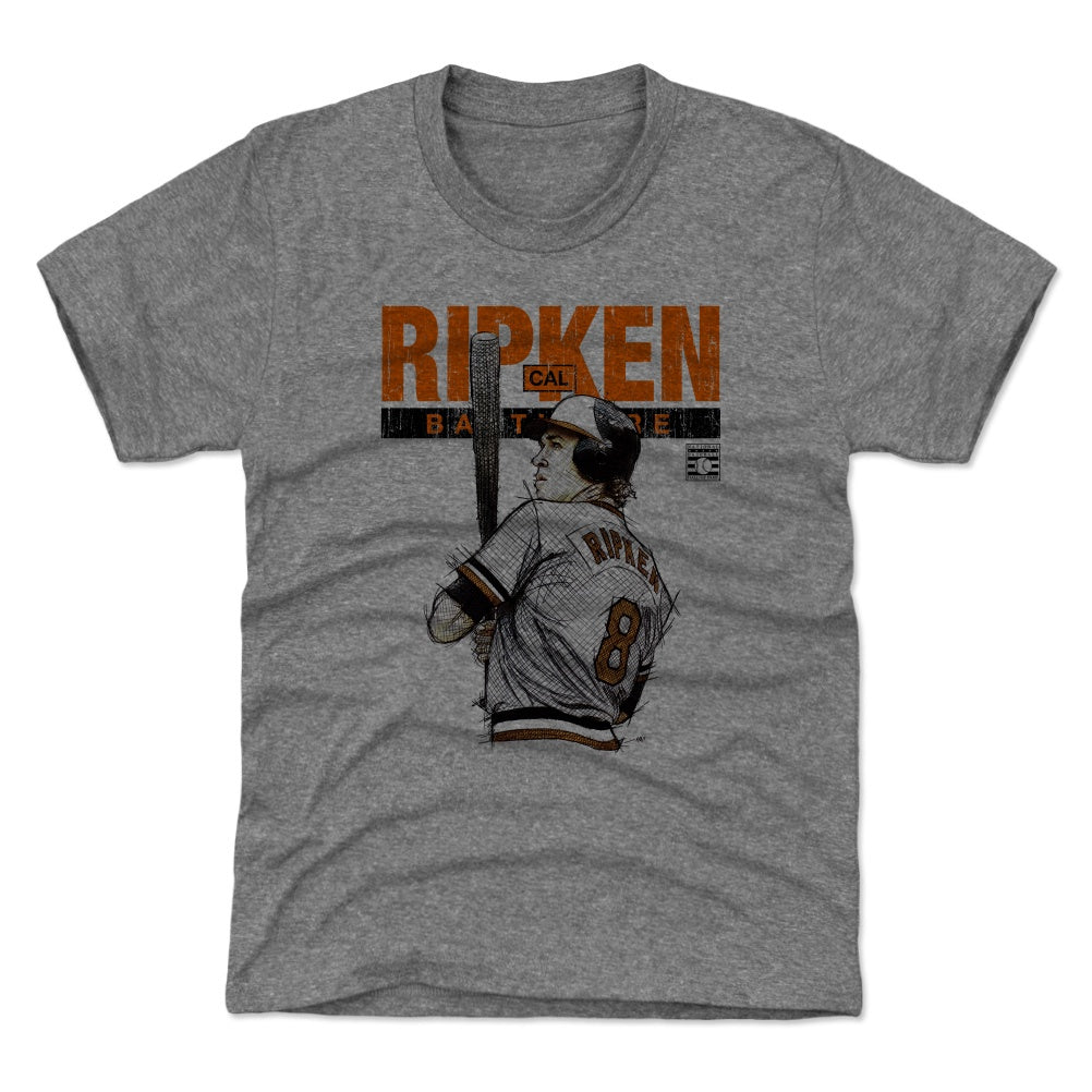 Cal Ripken Jr. Kids T-Shirt - Tri Ash - Baltimore | 500 Level