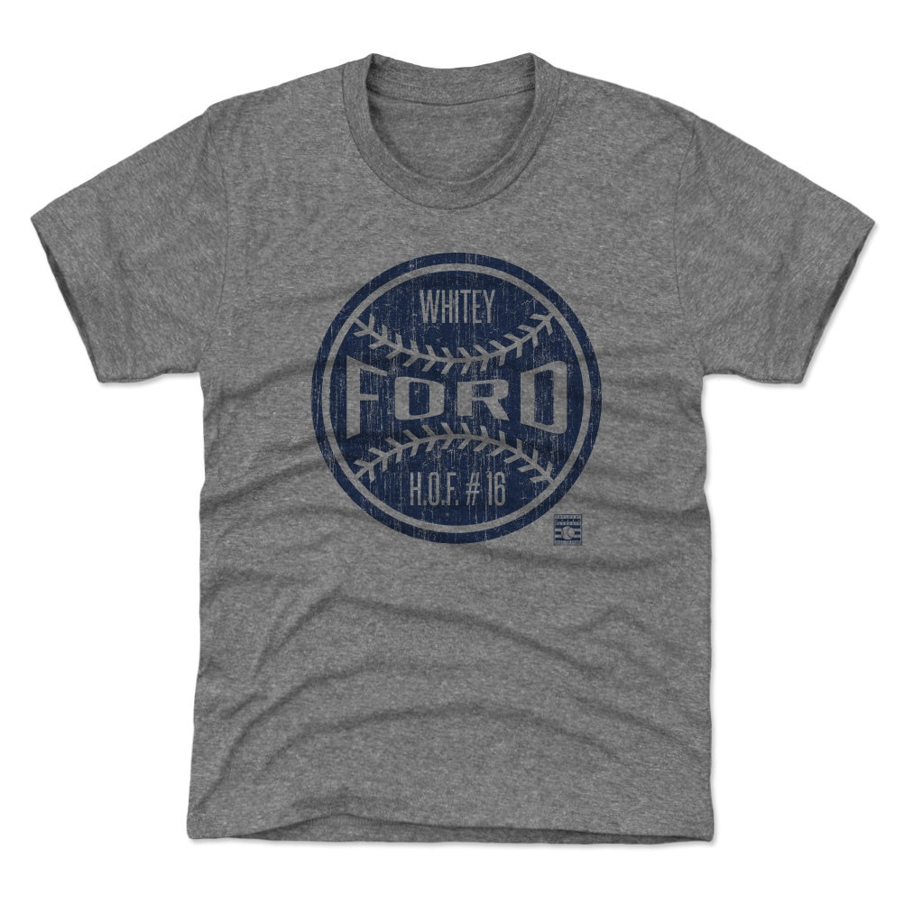 Whitey Ford Youth Shirt, New York Baseball Hall of Fame Kids T-Shirt