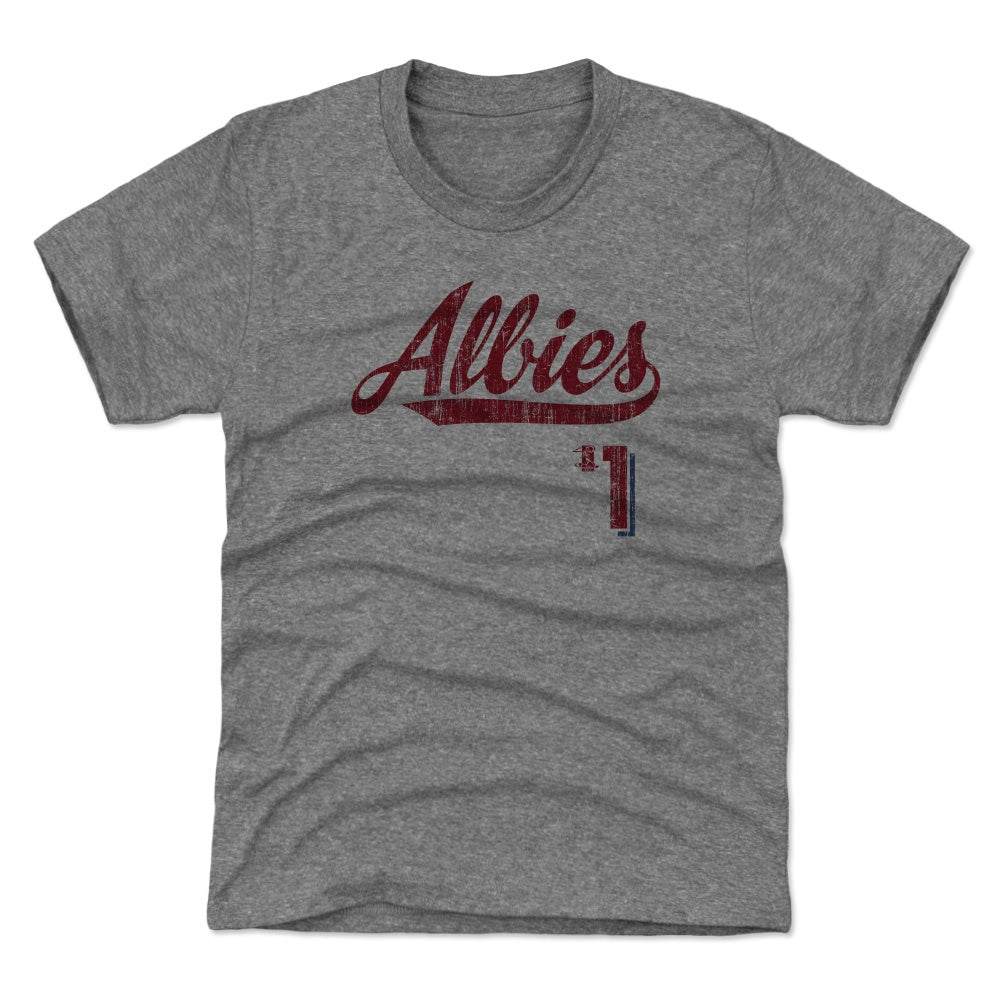 Youth Ozzie Albies Red T-Shirt Medium / Youth