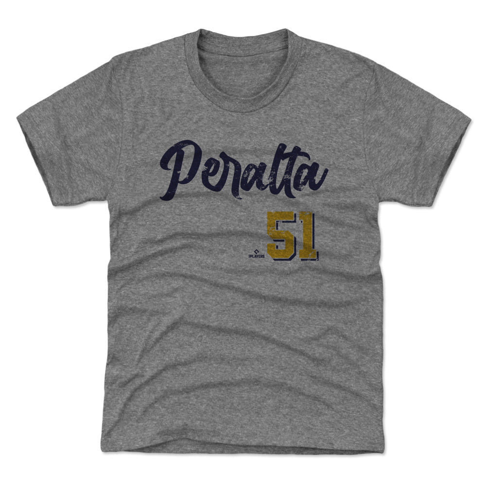  500 LEVEL Freddy Peralta Youth Shirt (Kids Shirt, 6-7Y Small,  Tri Gray) - Freddy Peralta Player Map WHT: Clothing, Shoes & Jewelry