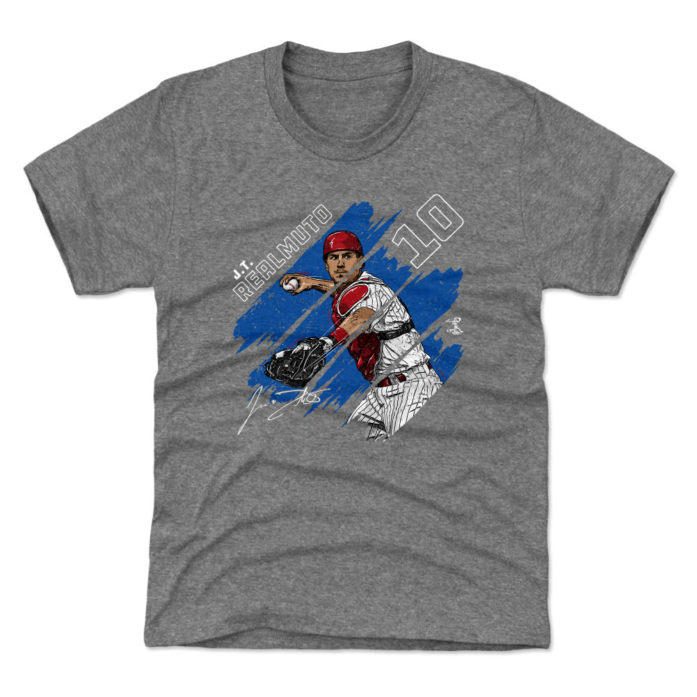 J.T. Realmuto Kids T-Shirt - Tri Ash - Philadelphia | 500 Level Major League Baseball Players Association (MLBPA)
