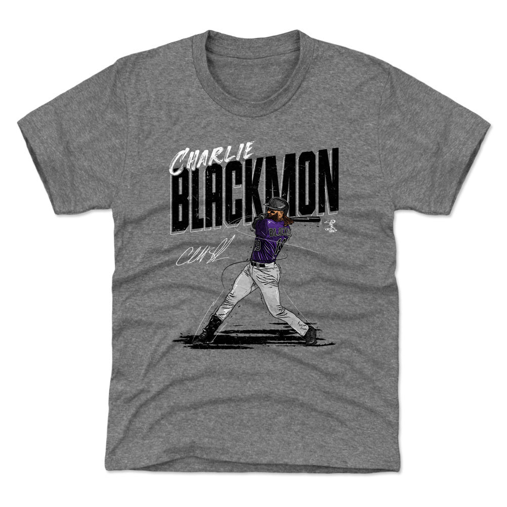 Charlie Blackmon Kids T-shirt Colorado Baseball Charlie 