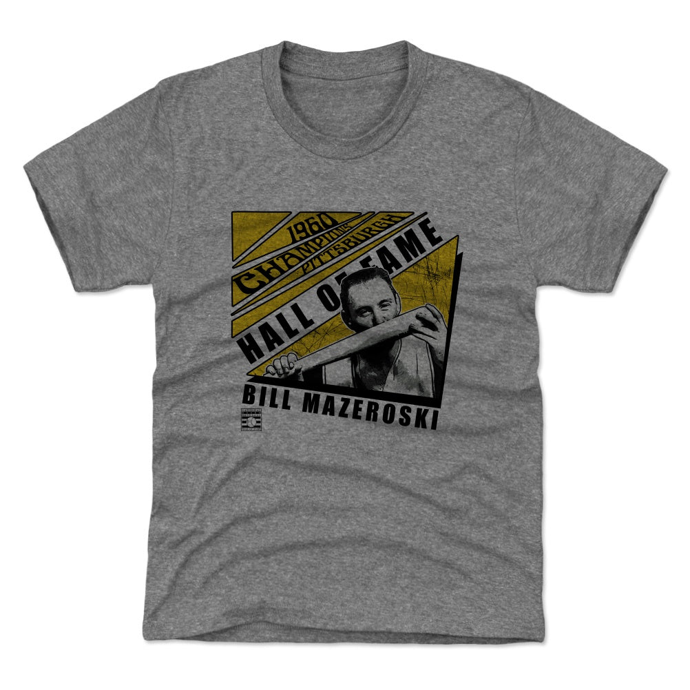 Bill Mazeroski Pittsburgh Pirates Youth Gold RBI T-Shirt 