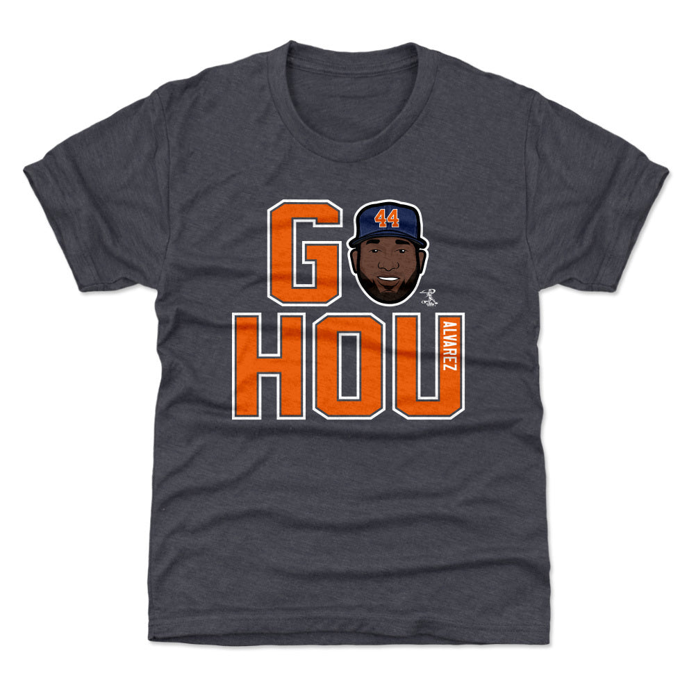 Houston Astros Kids 500 Level Yordan Alvarez Houston Gray Kids Shirt