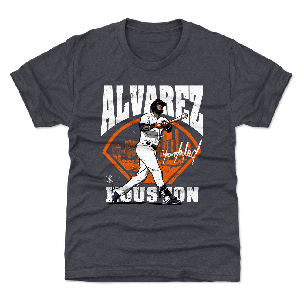  500 LEVEL Yordan Alvarez Youth Shirt (Kids Shirt, 6-7Y Small,  Tri Ash) - Yordan Alvarez Houston Font : Sports & Outdoors