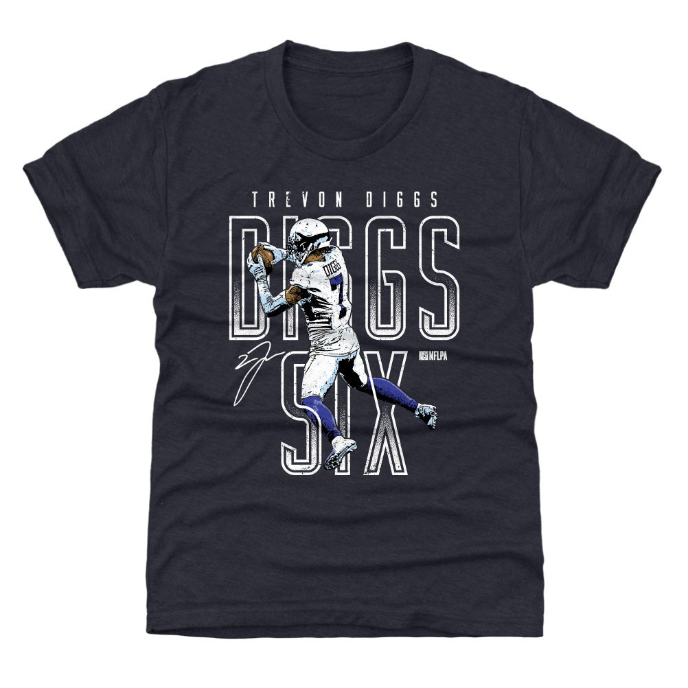 Trevon Diggs Dallas Cowboys Youth Navy Name & Number Logo T-Shirt 