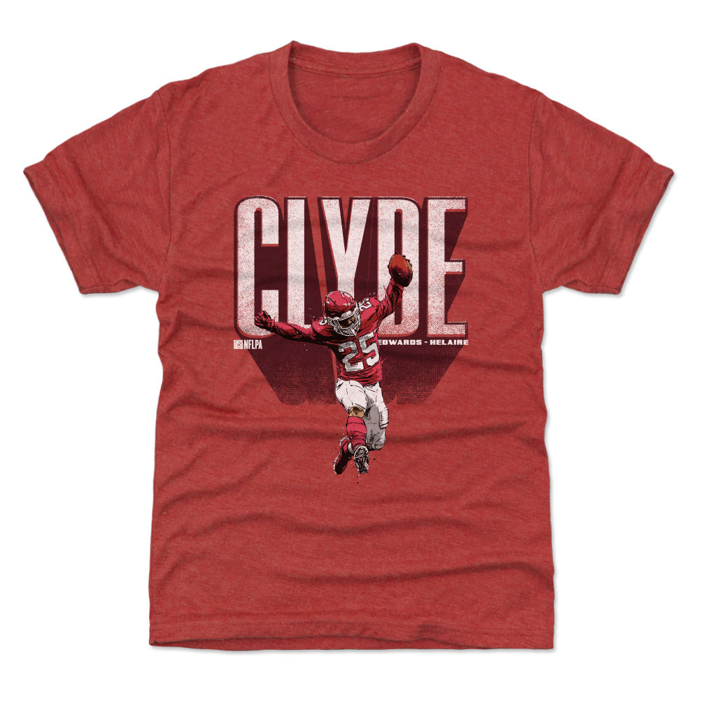 Clyde Edwards-Helaire Kids T-Shirt | 500 LEVEL