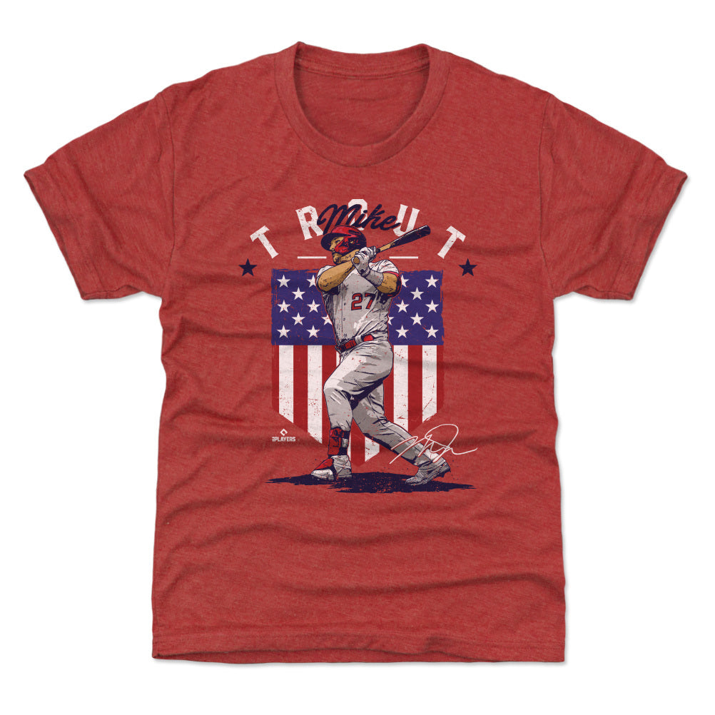 Mike Trout - US Flag Number T-Shirt