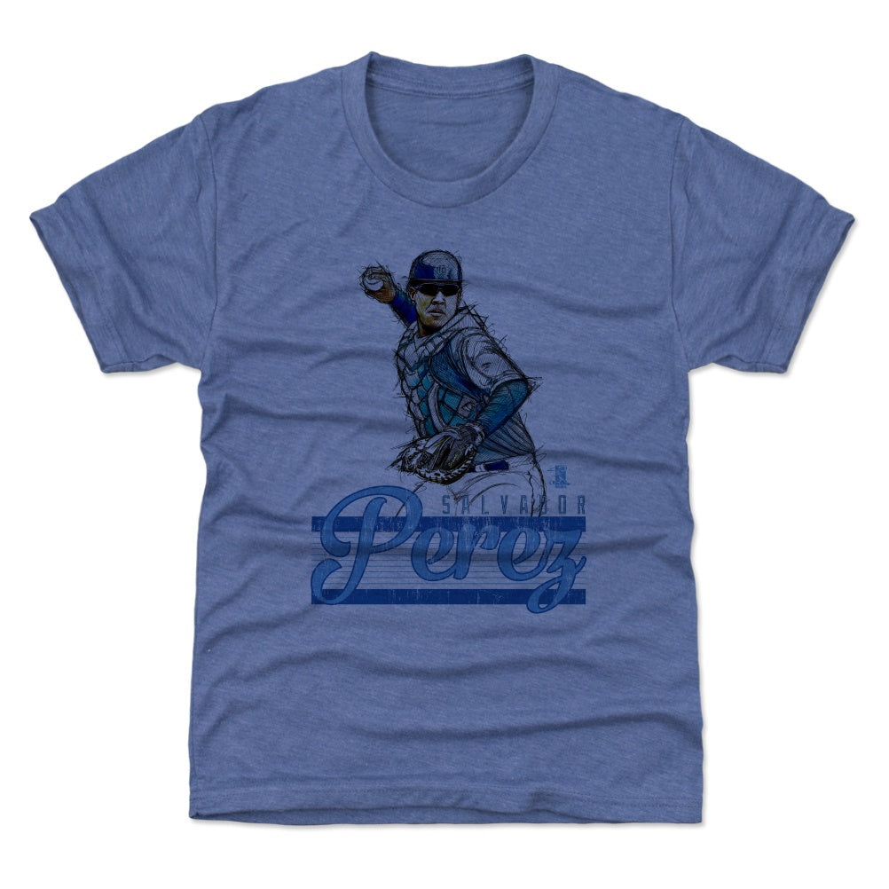 Salvador Perez Kansas City Royals Youth Player T-Shirt - Royal