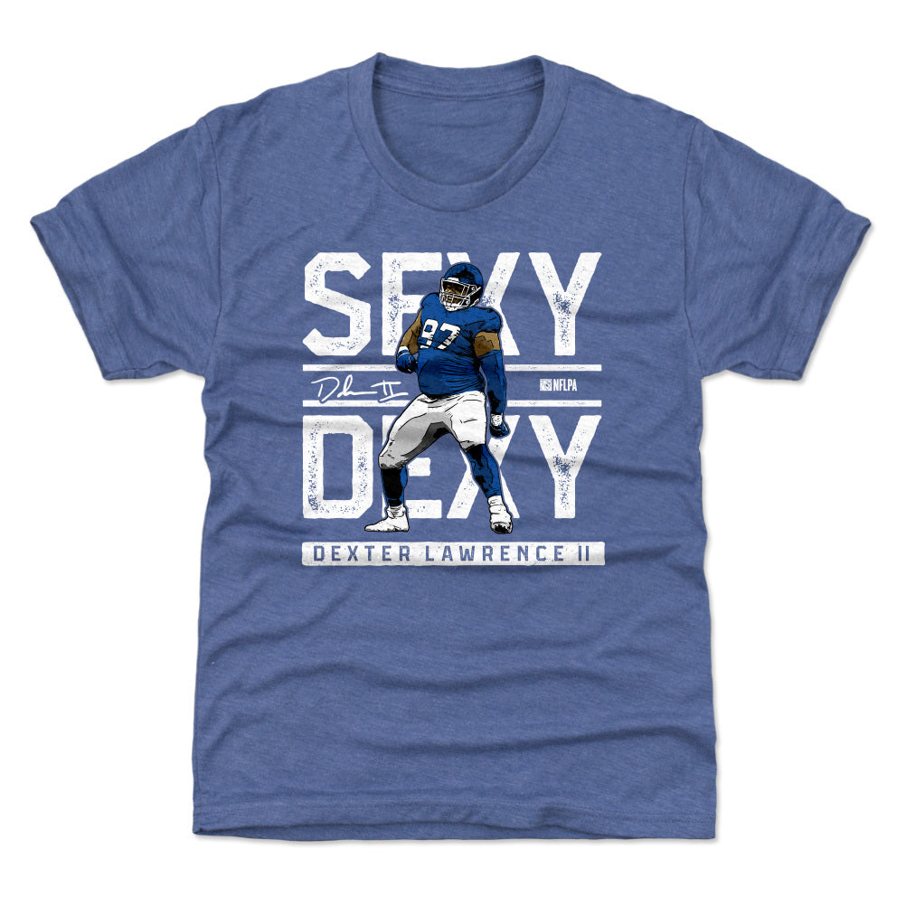 Tshirtsedge Dexter Lawrence II Backer T-Shirt - Royal