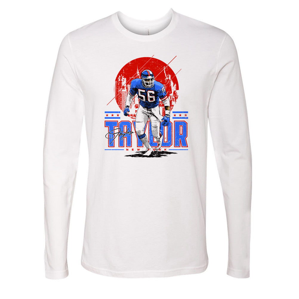 Lawrence Taylor Long Sleeve T-Shirt, New York Throwbacks Men's Long Sleeve  T-Shirt