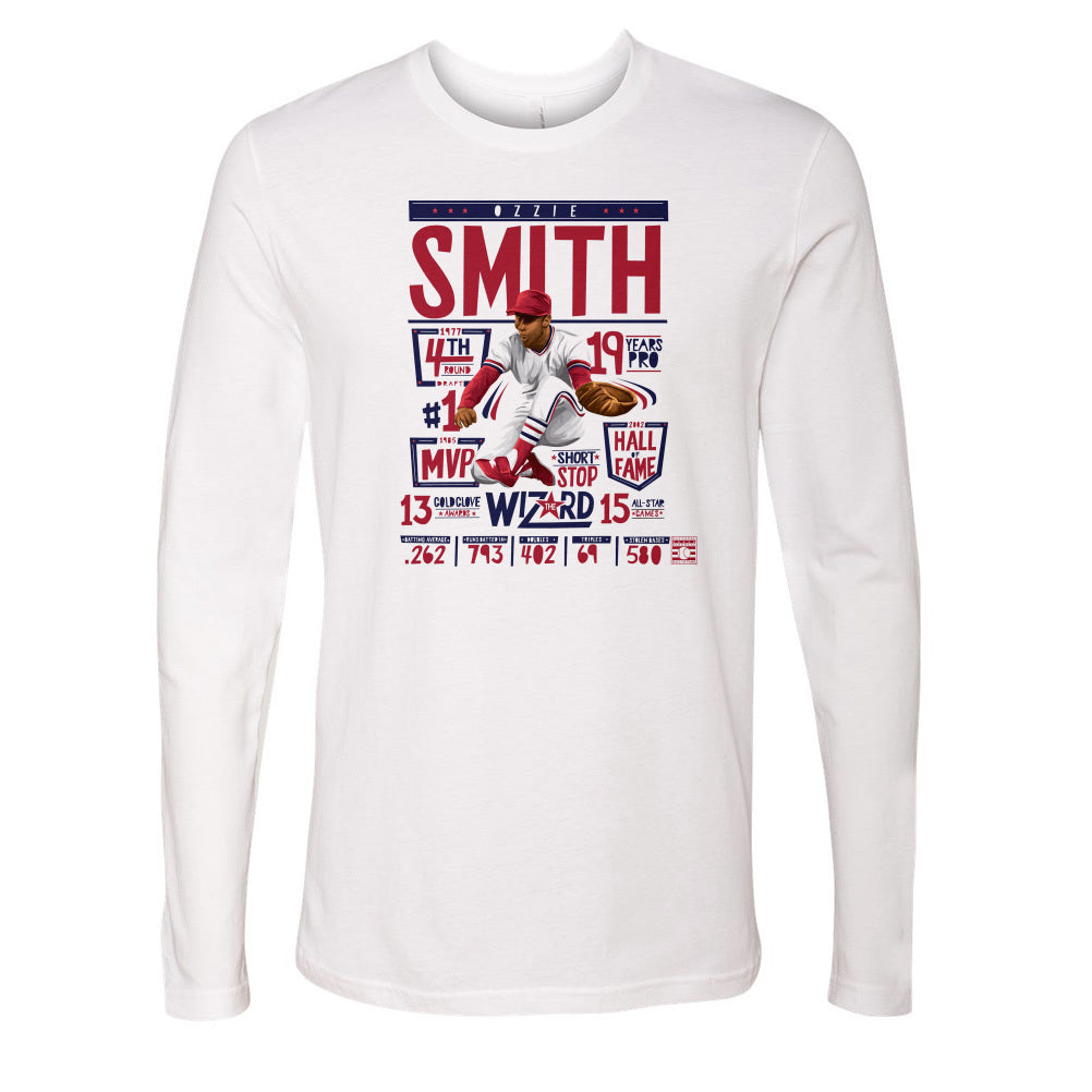 Ozzie Smith Men's Baseball T-shirt St. Louis Baseball 