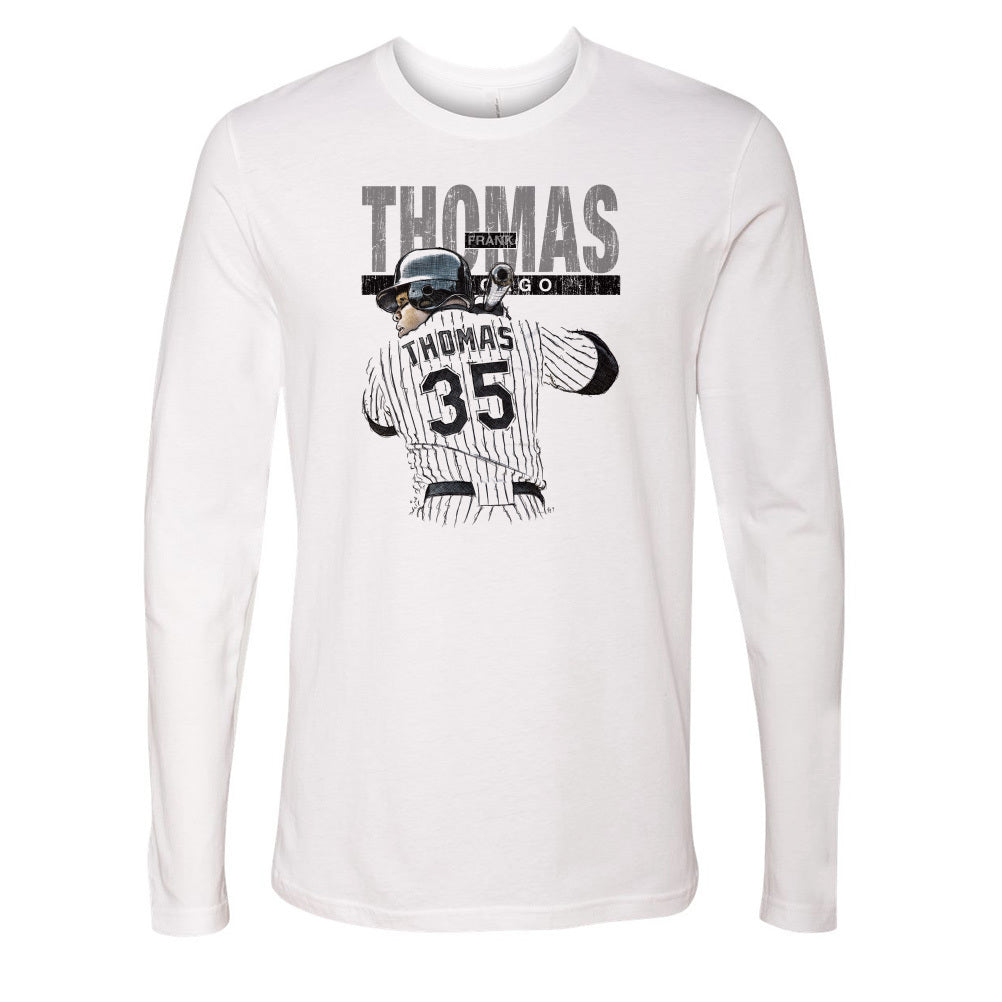 Frank Thomas Long Sleeve T-Shirt, Chicago Throwbacks Men's Long Sleeve T- Shirt