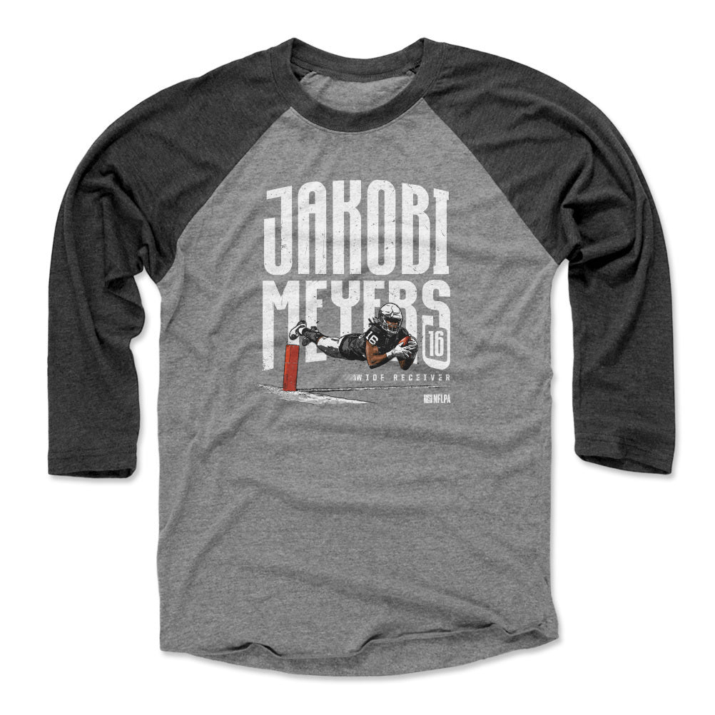 Jakobi Meyers Men&#39;s Baseball T-Shirt | 500 LEVEL