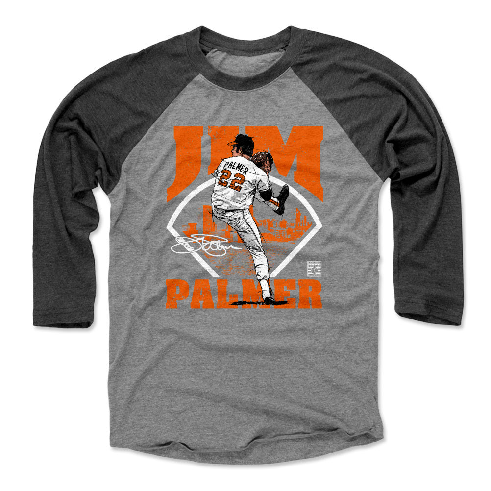 Jim Palmer Men's Premium T-Shirt - Tri Gray - Baltimore | 500 Level