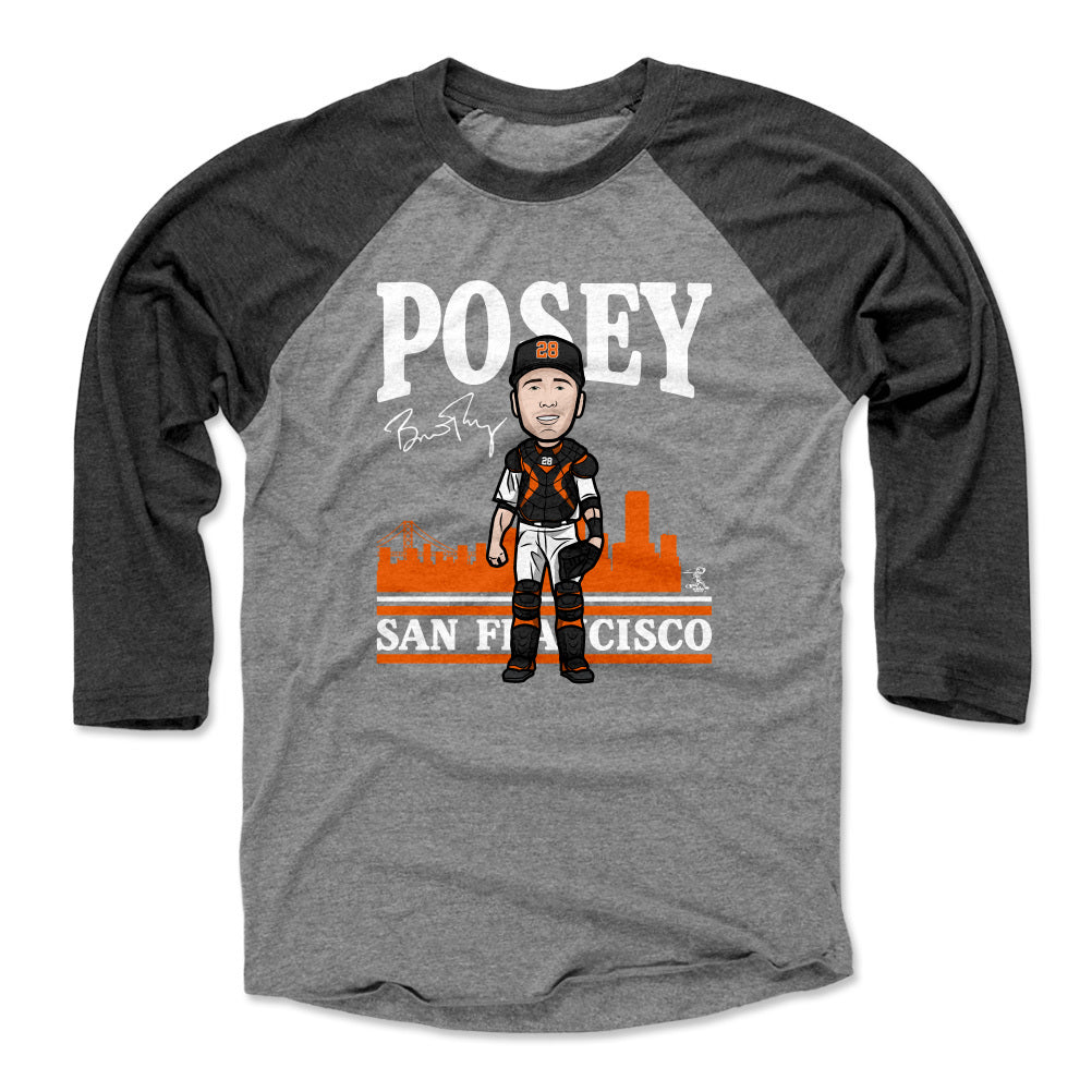 Men's 500 Level Buster Posey San Francisco Gray T-Shirt