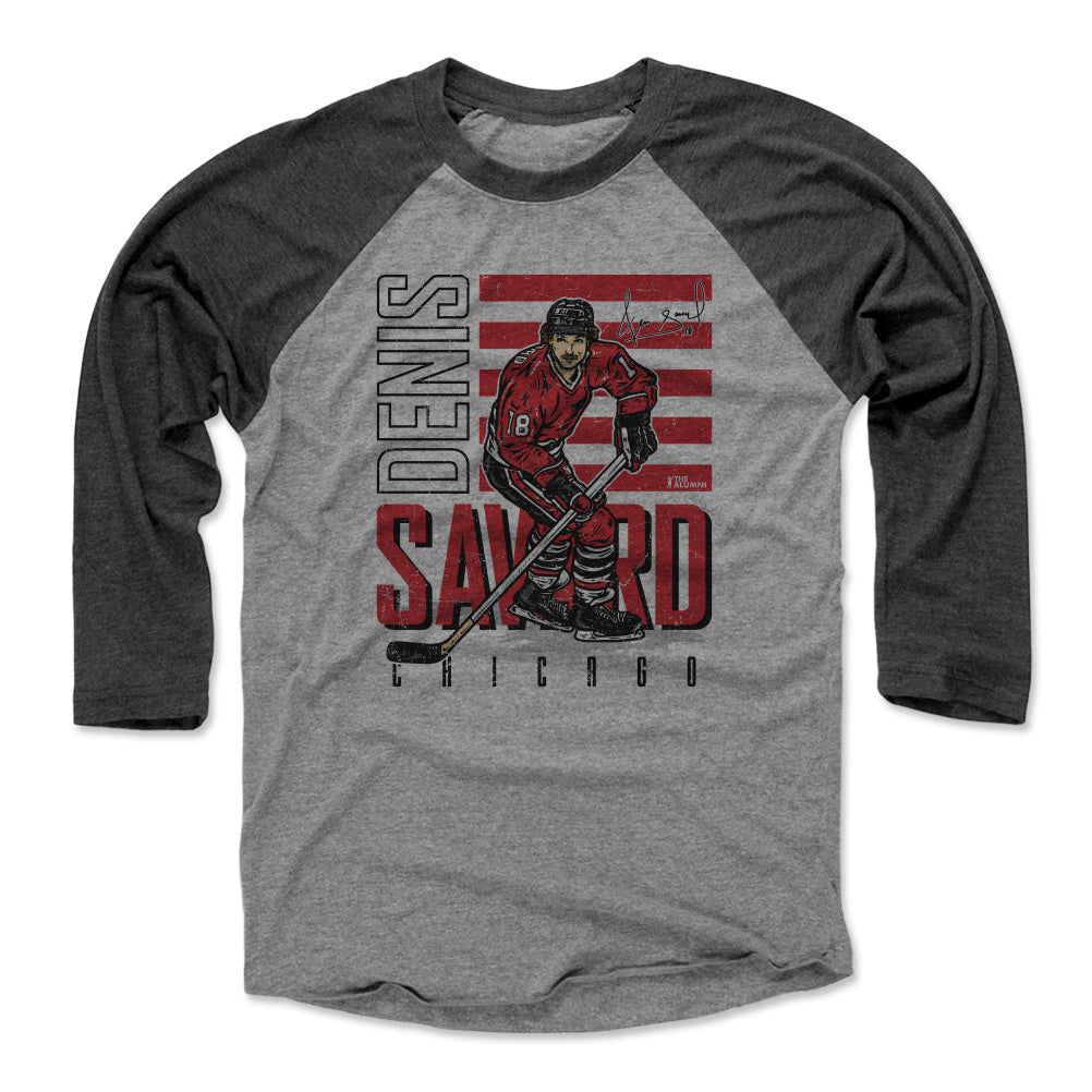 Denis Savard Men&#39;s Baseball T-Shirt | 500 LEVEL