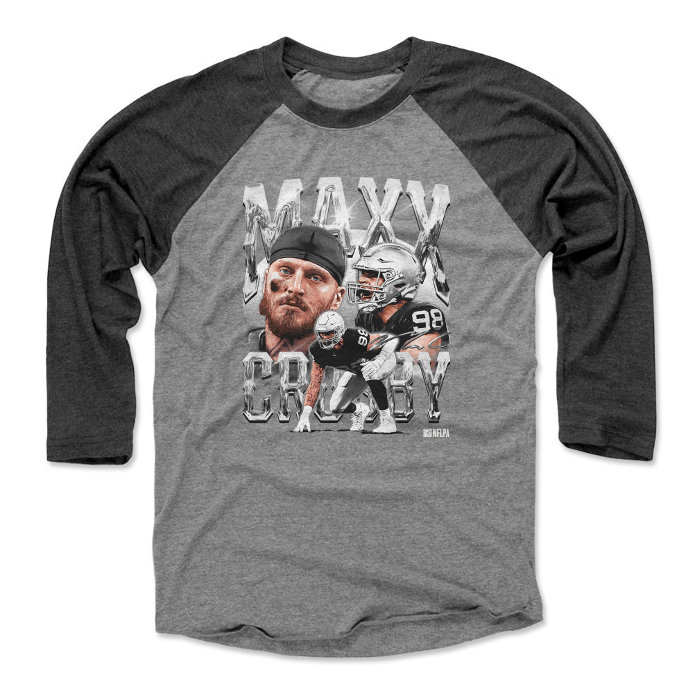 Maxx Crosby Las Vegas Raiders Men's Black Name & Number Logo T-Shirt 