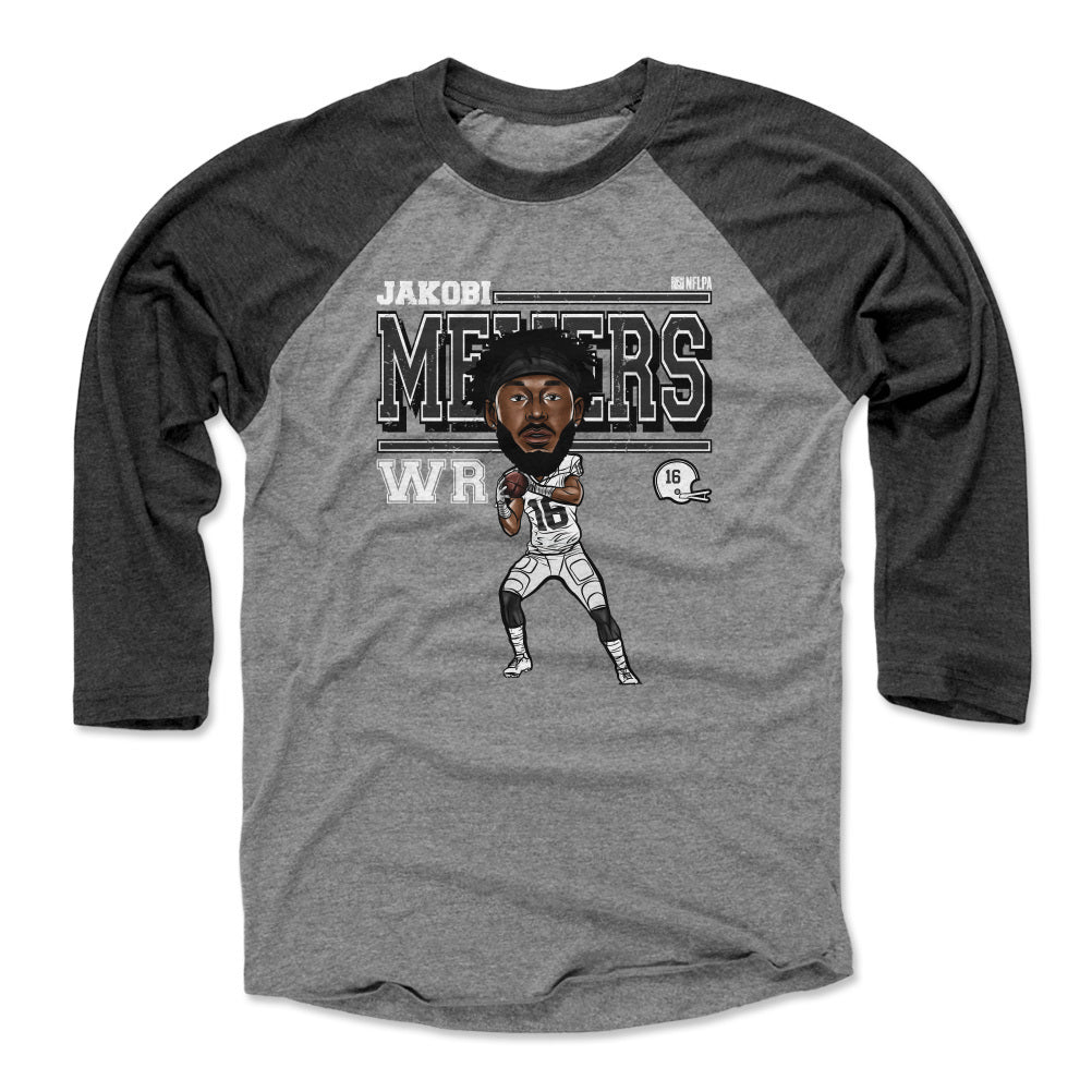 Jakobi Meyers Men&#39;s Baseball T-Shirt | 500 LEVEL