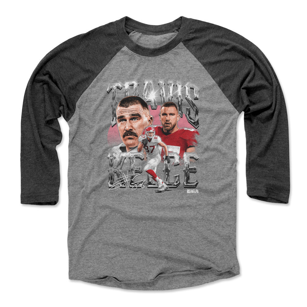 Travis Kelce Men&#39;s Baseball T-Shirt | 500 LEVEL