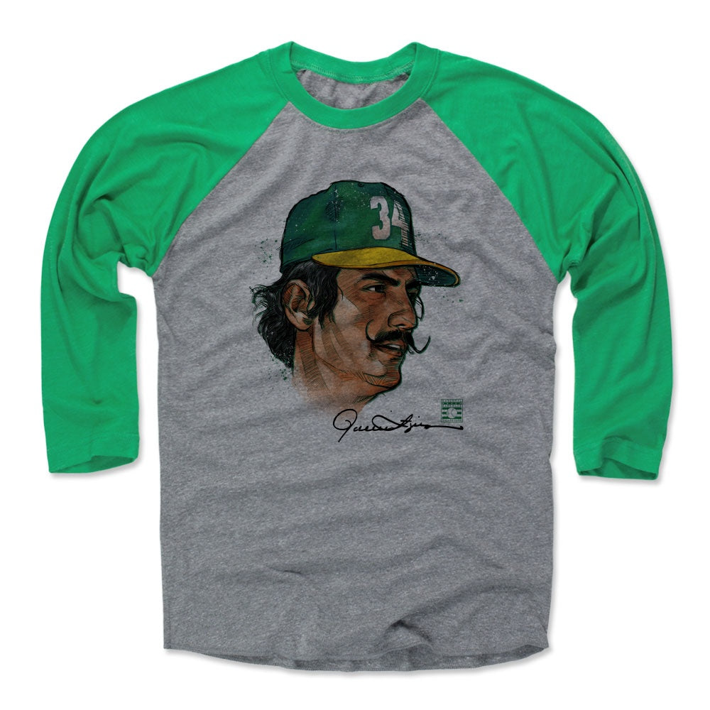 Oakland Athletics Men's 500 Level Rollie Fingers Oakland Gray Shirt