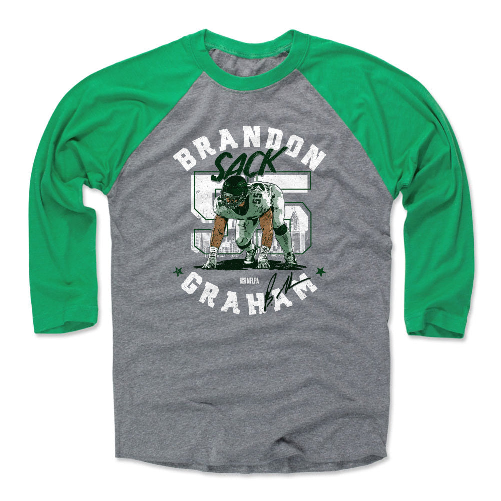 Women's Brandon Graham Legend Salute to Service Scoop Neck T-Shirt - Olive  - Tshirtsedge