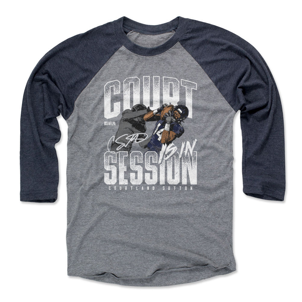 Courtland Sutton Men&#39;s Baseball T-Shirt | 500 LEVEL