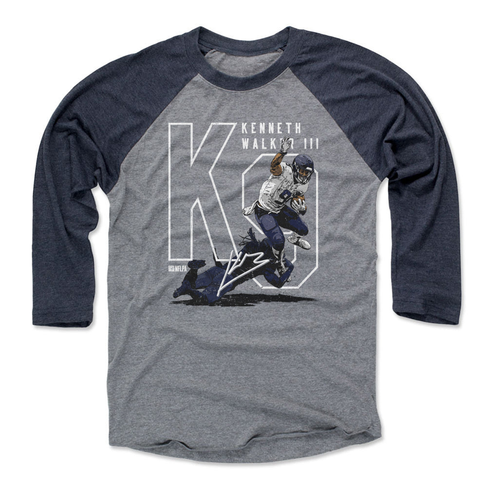 Kenneth Walker III Men&#39;s Baseball T-Shirt | 500 LEVEL