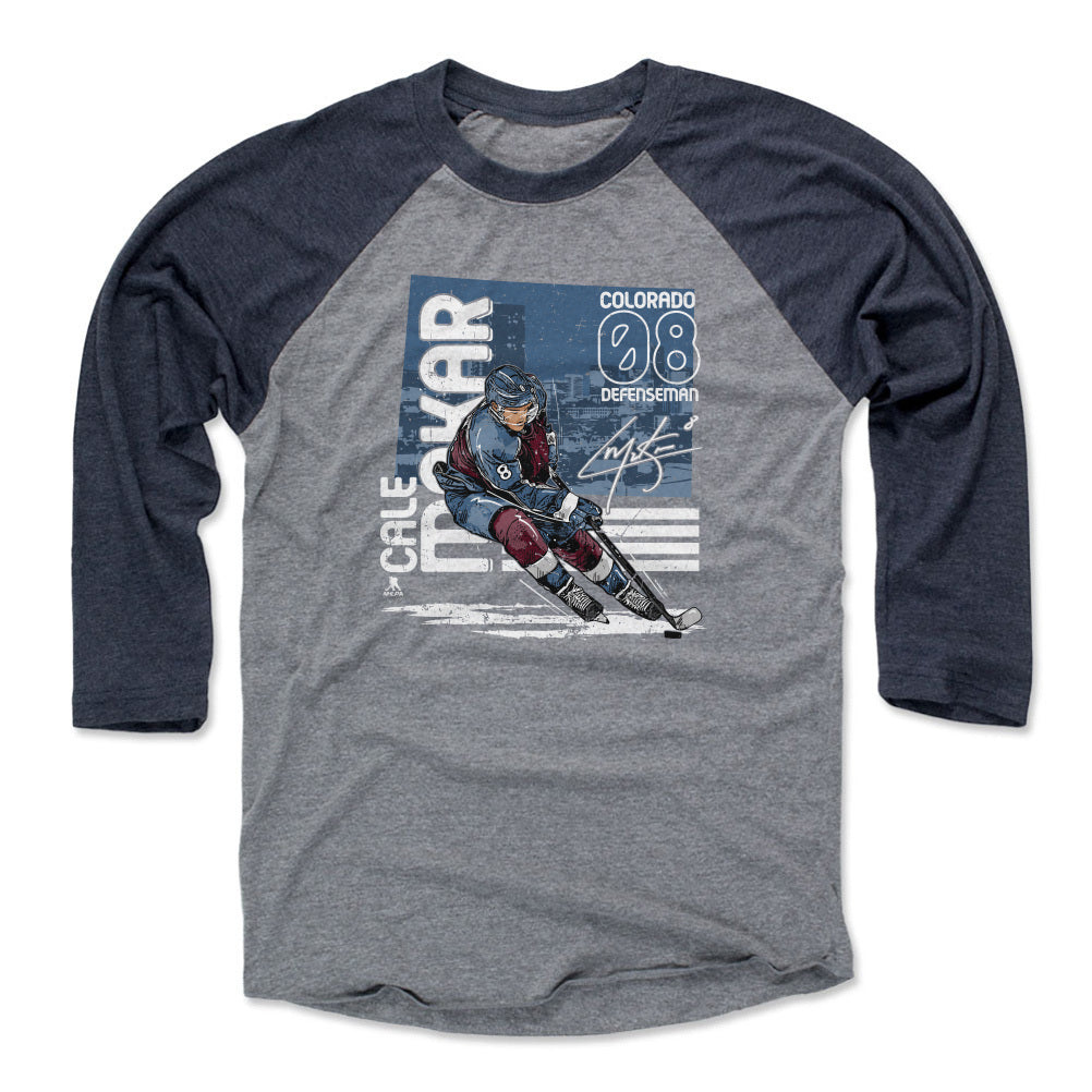 Cale Makar Men&#39;s Baseball T-Shirt | 500 LEVEL