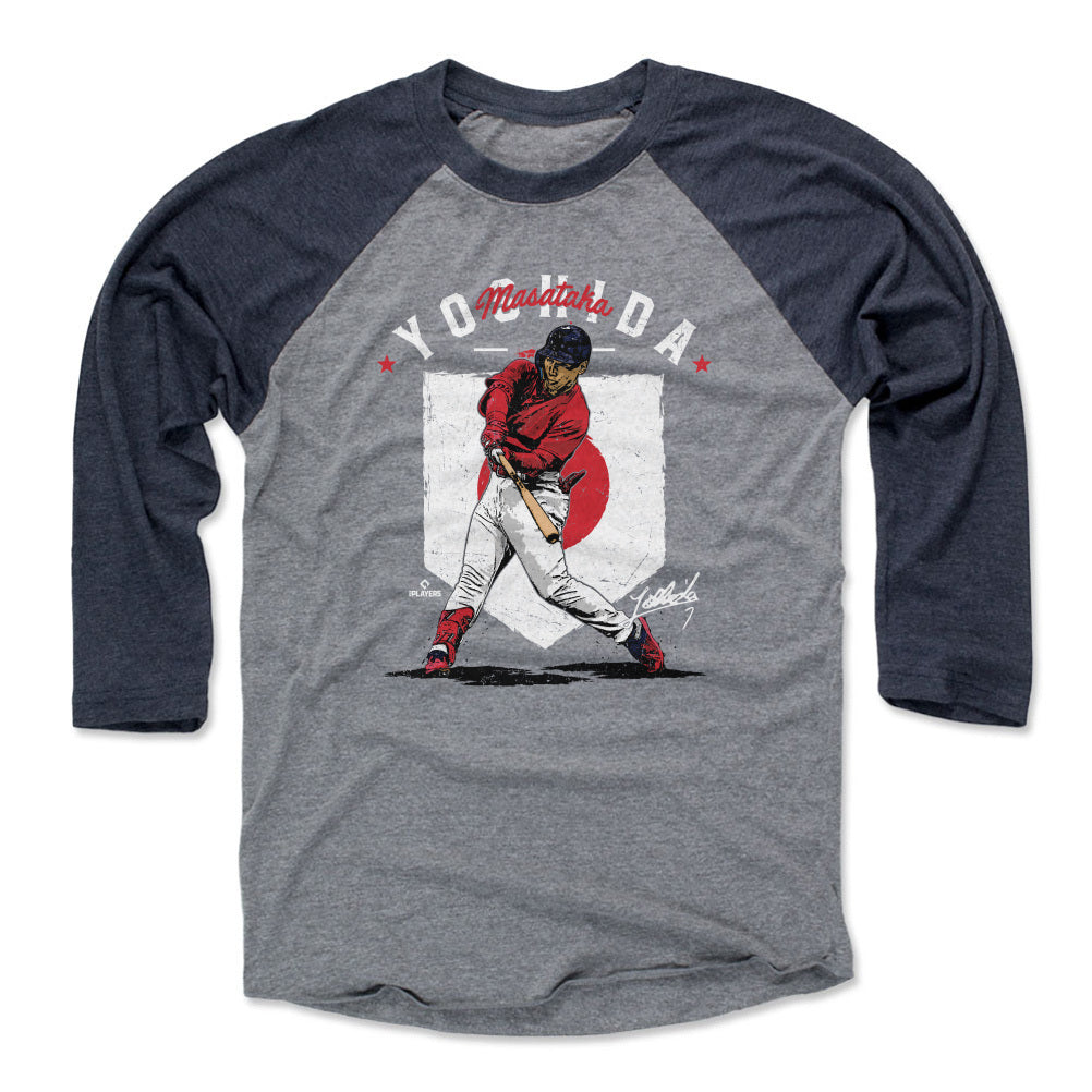 Boston Red Sox Bobby Dalbec Men's Cotton T-Shirt - Heather Gray - Boston | 500 Level Major League Baseball Players Association (MLBPA)