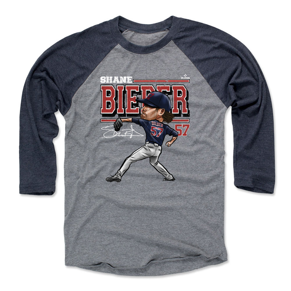 Shane Bieber Men&#39;s Baseball T-Shirt | 500 LEVEL