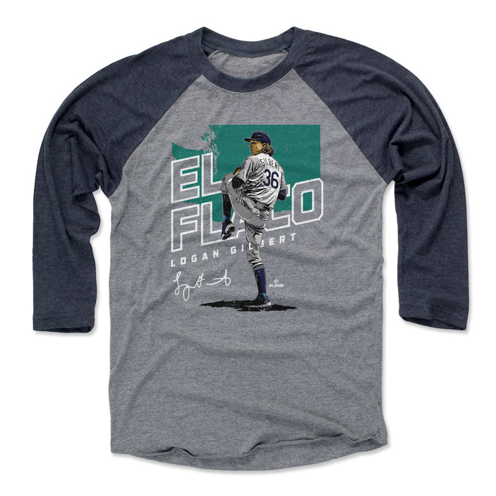 Logan Gilbert Men&#39;s Baseball T-Shirt | 500 LEVEL