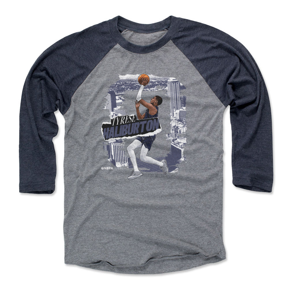 Tyrese Haliburton Men&#39;s Baseball T-Shirt | 500 LEVEL