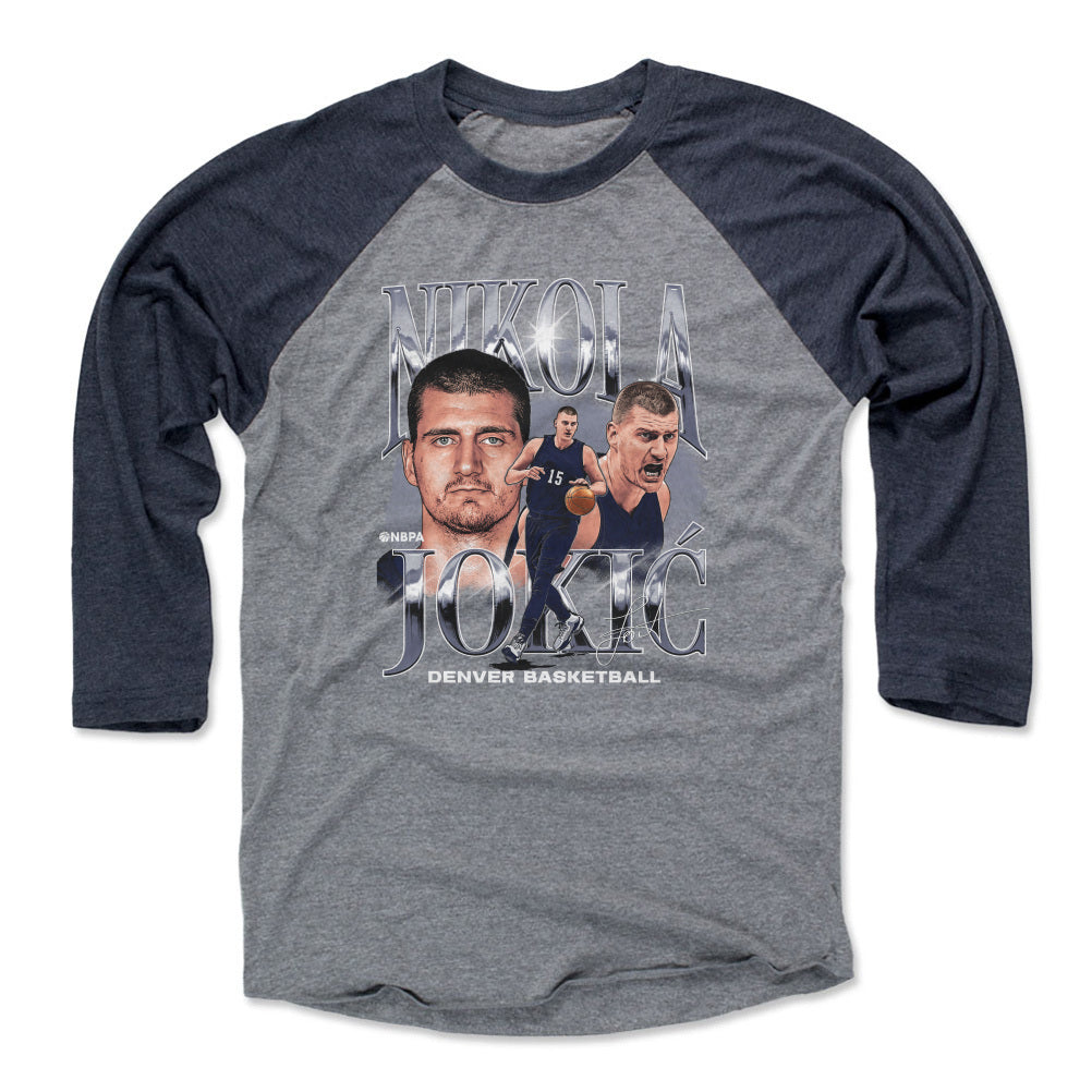 Nikola Jokic Men&#39;s Baseball T-Shirt | 500 LEVEL