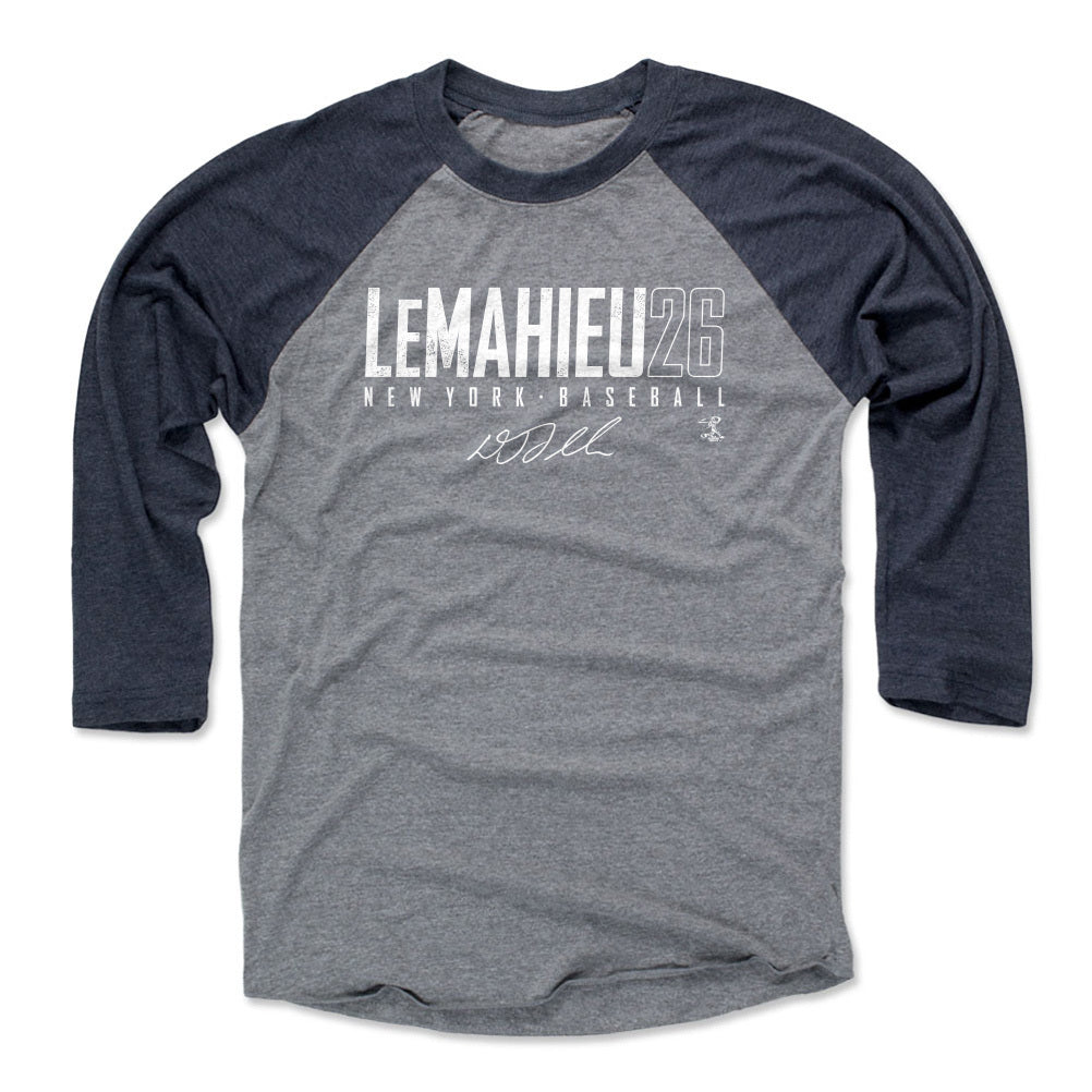  500 LEVEL DJ LeMahieu Shirt (Cotton, Small, Heather Gray) - DJ  LeMahieu GO NY W WHT : Sports & Outdoors