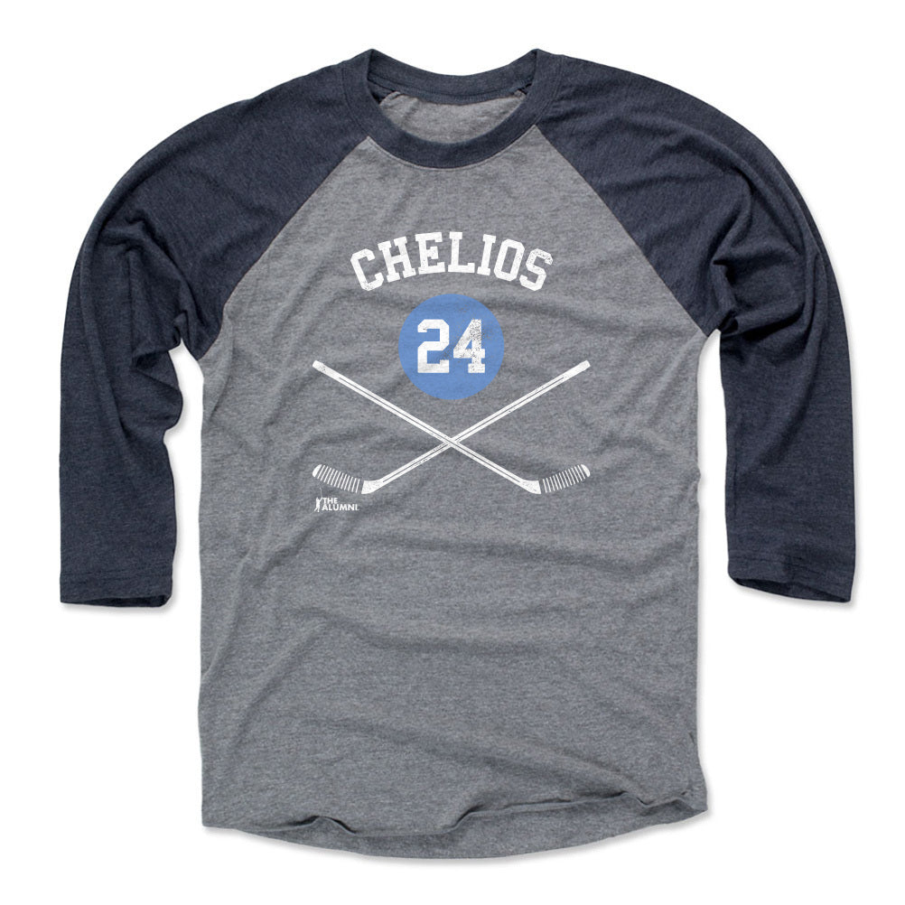 Chris Chelios Men&#39;s Baseball T-Shirt | 500 LEVEL