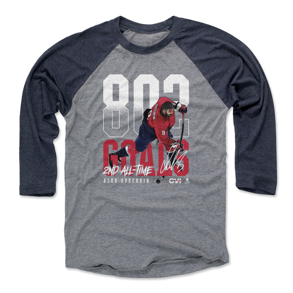 Alex Ovechkin Men&#39;s Baseball T-Shirt | 500 LEVEL