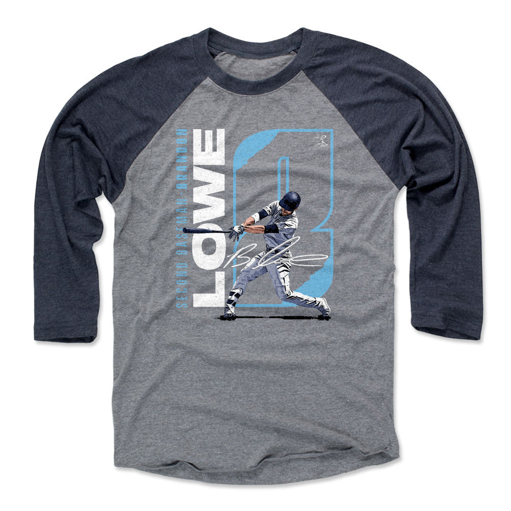 Tampa Bay Rays Men's 500 Level Brandon Lowe Tampa Bay Gray T-Shirt