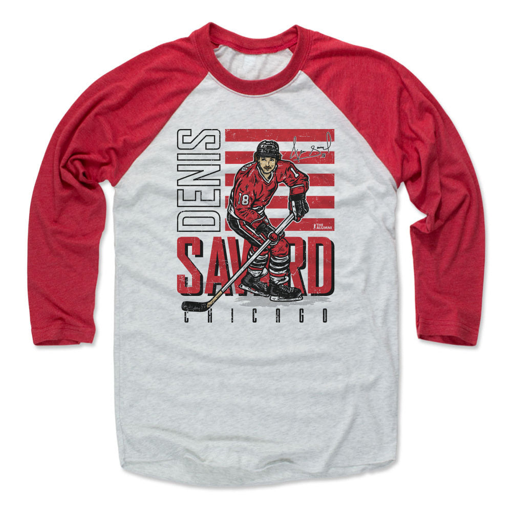 Denis Savard Men&#39;s Baseball T-Shirt | 500 LEVEL