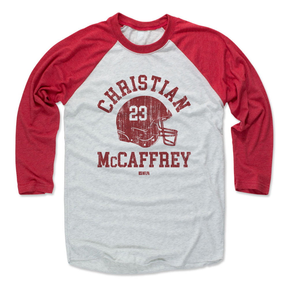 Christian McCaffrey Men&#39;s Baseball T-Shirt | 500 LEVEL