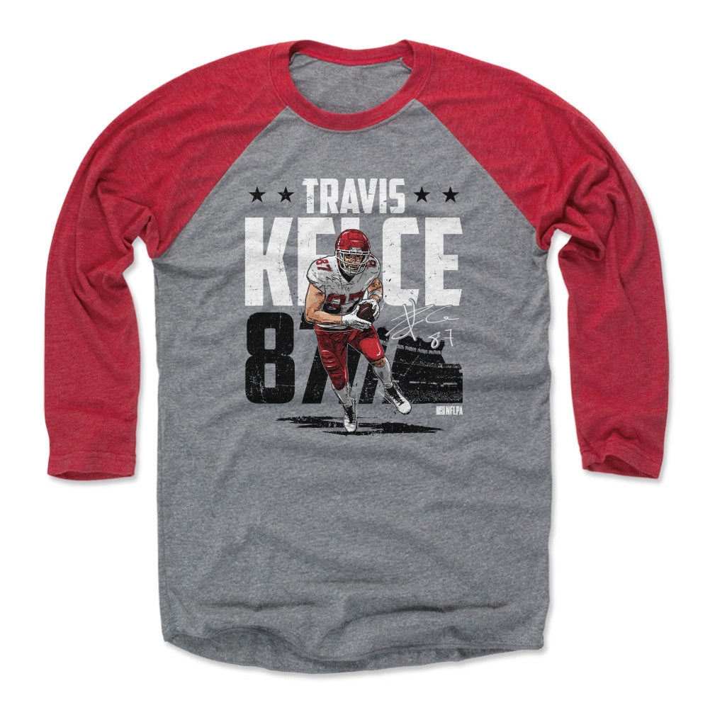 Travis Kelce Men&#39;s Baseball T-Shirt | 500 LEVEL