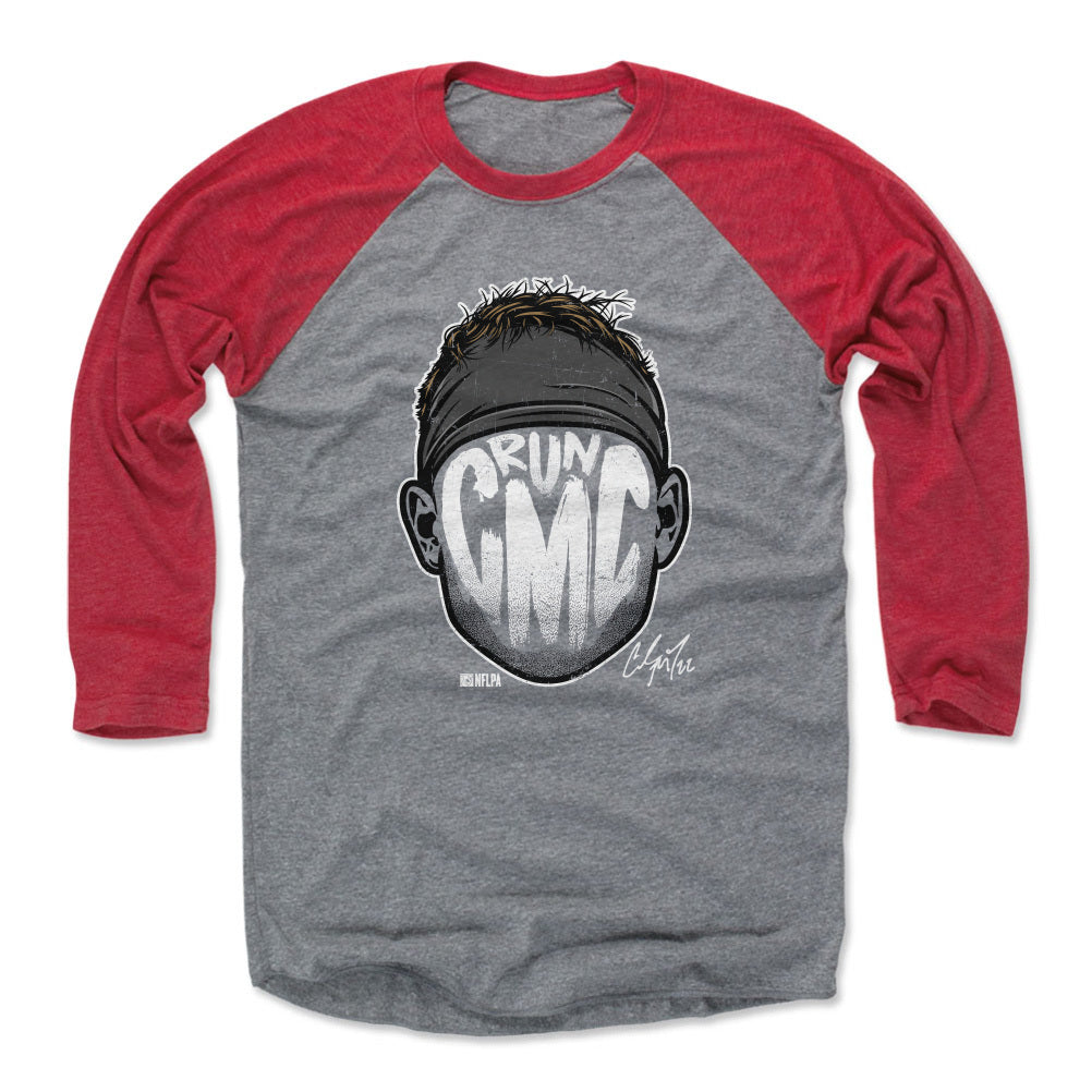 Christian McCaffrey Men&#39;s Baseball T-Shirt | 500 LEVEL