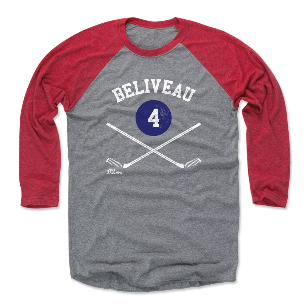 Jean Beliveau Men&#39;s Baseball T-Shirt | 500 LEVEL