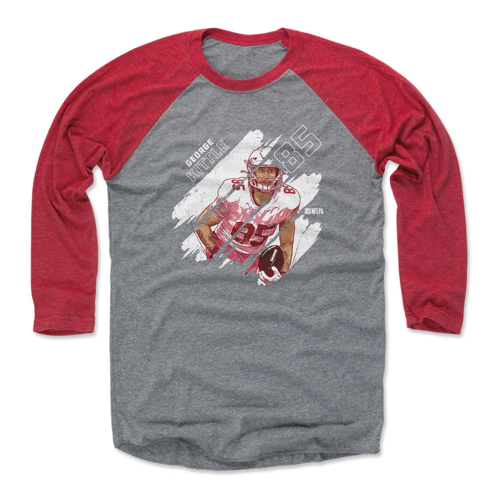 George Kittle Men&#39;s Baseball T-Shirt | 500 LEVEL